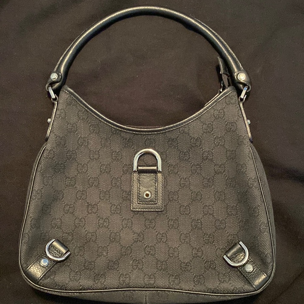 Gucci GG Canvas Small Abbey D-Ring Shoulder Bag